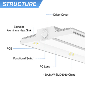 Tuyến tính highbays chúng tôi Chứng Khoán 150W - 400W thương mại chiếu sáng công nghiệp Kho Nhà Để Xe Hội thảo nhà máy Led tuyến tính cao bay ánh sáng - Product Image 5