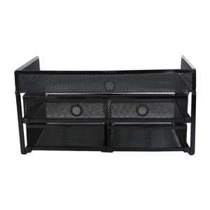 Organizzatore da <span class=keywords><strong>Scrivania</strong></span> in Rete Metallica Nera <span class=keywords><strong>per</strong></span> Ufficio e Casa, <span class=keywords><strong>Portadocumenti</strong></span> e Portapenne - Product Image 4