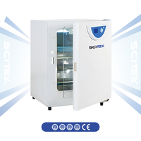 Incubateur CO2 SCITEK 50~240L Chauffage par enveloppe thermique RT+5~55 ℃   Désinfection UV par capteur infrarouge en acier inoxydable 304 pour laboratoire