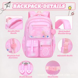 Nouveau <span class=keywords><strong>Sac</strong></span> à <span class=keywords><strong>Dos</strong></span> Léger et Imperméable en Polyester pour Élèves du Primaire et du Collège, Style Réfrigérateur, avec Bretelles Courbes pour Réduire la Charge - Product Image 2