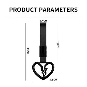 JDM通用汽车拖车挂接装置装饰碎心吊环内饰配件警示车 - Product Image 5