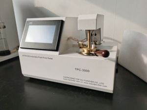 TPC-3000 ASTM D93ผลิตภัณฑ์ปิโตรเลียมปฏิบัติหน้าจอ LCD ทดสอบจุดปิดถ้วยแฟลช