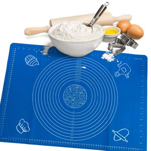 Tapete de Silicona Grueso Antiadherente para Hornear y Amasar con Medidas, Libre de BPA, Grado Alimenticio, Fácil de Limpiar, para Amasar en la Encimera - Product Image 1
