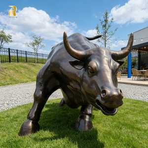 Statua Decorativa da Esterno del Toro di Wall Street in Bronzo di Grandi Dimensioni RELONG, Personalizzabile e Disponibile per la Vendita - Product Image 2