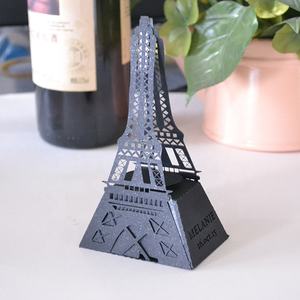 Decoraciones de quinceañera para boda, caja de papel para dulces de corte láser, <span class=keywords><strong>Torre</strong></span> eiffel de París - Product Image 5