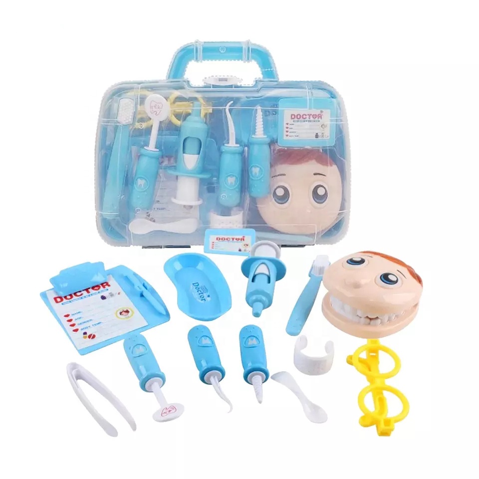 Рекламный пластиковый комплект Jinying для ролевых игр, детский медицинский набор, докторские инструменты, стоматологический игрушечный набор