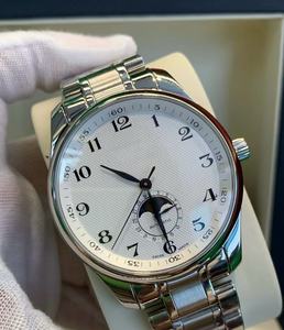 Relojes de Pulsera de Acero Inoxidable con Fase Lunar, Diseño de Moda, 42 mm, Alta Calidad, Relojes Modernos - Product Image 3