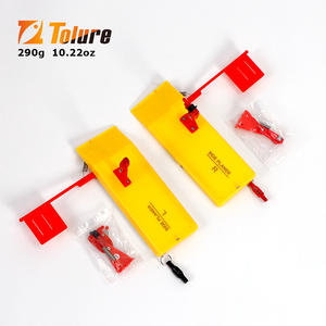 Tabla de Pesca con Sistema de Bandera de Resorte, Lado Izquierdo y Derecho, L25XW8.5, Amarilla, Tabla de Pesca, Tabla de Buceo - Product Image 2