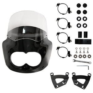 ダイナ・ファットボブ（08-17）用クラブスタイルフェアリング、11-13-15インチウィンドシールド付き - Product Image 2