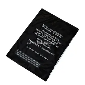 Çift taraflı siyah giyim fermuarlı çanta PE kilitli poşet renkli baskılı çanta özelleştirilmiş