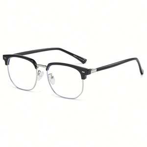 Gafas de Media Montura con Logotipo Personalizado 2025, Gafas Fotocromáticas de Color Cambiante a la Moda, Gafas Anti Luz Azul Extra Grandes para Hombre y Mujer - Product Image 6