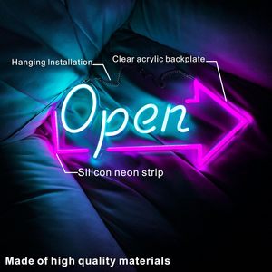 Enseigne néon LED « OPEN » pour entreprise, 18 x 8,3 pouces, avec interrupteur marche/arrêt, pour vitrine, fenêtre, porte en verre - Product Image 3