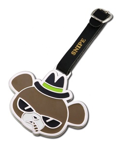 OEM Custom Metal Golf <b>Bag</b> <b>Tag</b> Name <b>Tag</b> Luggage <b>Tag</b> with Leather Strap - Product Image 1
