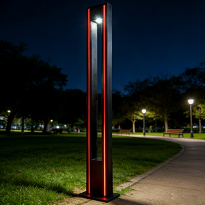Lampes à poteaux LED décoratives, lampes de colonne extérieures étanches pour jardin, patio, allée, éclairage paysager - Product Image 1
