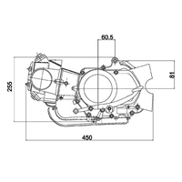 Moteurs de moto CQJB Loncin Tendeur de chaîne Moteur de vélo motorisé 75cc