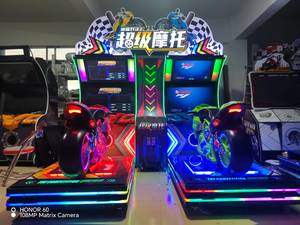 Simulateur de conduite de moto à grande vitesse à pièces avec écran LCD haute définition - Machine de jeu de moto Super Bike - Product Image 6