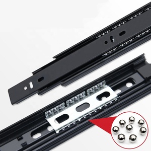 Guide scorrevoli per cassetti a 3 sezioni in acciaio da 45 mm per <span class=keywords><strong>mobili</strong></span>, estensione completa, per armadietti e contenitori - Product Image 4