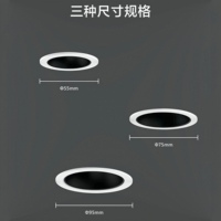 Spot encastré LED haute puissance anti-éblouissement, projecteur de plafond en aluminium, couleurs multi-réflecteurs, 3 tailles, éclairage intérieur pour la maison