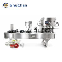 Machine de remplissage et de scellage automatique continue Shuchen pour barquettes de tofu aromatisé et contenants alimentaires linéaires