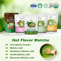 BSTBIO Marque Privée Mélange de Protéines de Collagène de Bovins Nourris à l'Herbe avec Sucre de Fruit du Moine et Poudre de Matcha Latte