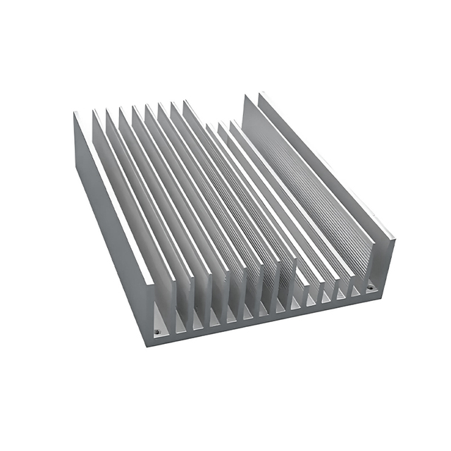 6063 T5 Fin Heat Sink Anodized Square Pattern Power Amplifier Aluminum Heat Sink