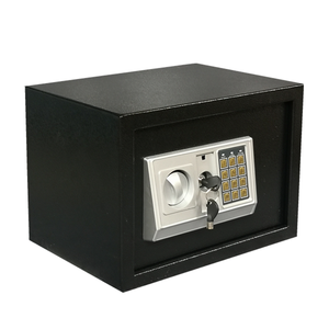 Coffre-fort en acier laminé à froid avec serrure à clé et clavier numérique électronique pour la maison, l'hôtel, le bureau - Rangement durable - Product Image 1