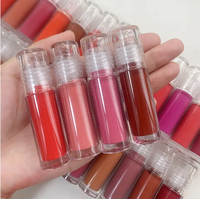 Gloss à lèvres végétalien personnalisé pour femmes, hautement pigmenté, transparent, lumineux et volumateur, sans cruauté animale, vente en gros