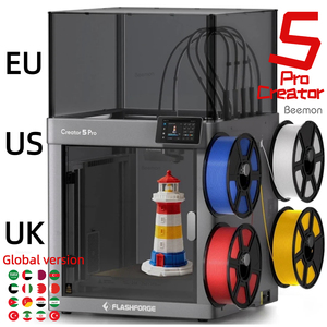 Nouvelle imprimante <span class=keywords><strong>3D</strong></span> Creator 5 <span class=keywords><strong>Pro</strong></span> à 4 têtes d'impression, multi-couleurs, 500 % plus rapide, sans purge de résidus, Impresora <span class=keywords><strong>3d</strong></span> - Product Image 3