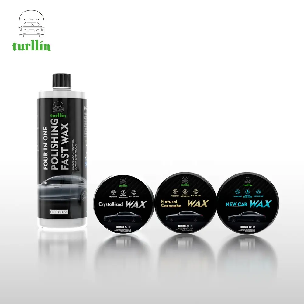 Turllin-eliminador de arañazos para uso en el cuidado del coche, cera de pulido compuesta rápida, 4 en 1