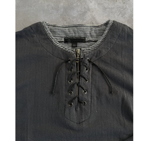 Chemises Henley à demi-boutonnage personnalisées pour hommes, chemises Henley vintage lavées pour hommes, manches longues