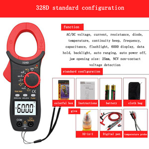 3266TD Đồng hồ vạn năng có độ chính xác cao Đồng hồ đo nhiệt độ Tần số điện dung Dòng điện kẹp Đồng hồ đo điện lạnh - Product Image 5