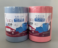 BSCI ISO9001 Bleu Jumbo Rouleau Lingettes Non Tissé Robuste Industriel Chiffon De Nettoyage À Sec Rouleau Serviettes Chiffons De Nettoyage