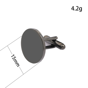 Ywyougangカスタマイズステンレススチール15mmサークルカフスDIYブランクビジネスウェディングパーティーアニバーサリーメンズギフト - Product Image 6