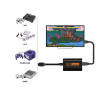 Nouveau stock suffisant vente chaude 720P convertisseur de commutateur vers câble vidéo HDTV séparateur pratique Console de jeu Conversion accessoires de jeu pour N64 SNES NGC SFC