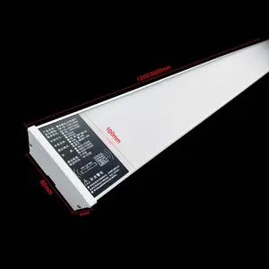 Luminaire linéaire à LED pour sous-sol de garage en aluminium 95*1200mm 18W 24W 36W avec détecteur de mouvement radar à gradation