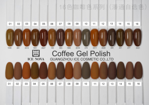 16 couleurs automne café solide ongles <span class=keywords><strong>Uv</strong></span>/<span class=keywords><strong>led</strong></span> Gel vernis <span class=keywords><strong>semi</strong></span>-<span class=keywords><strong>permanent</strong></span> échantillon gratuit longue durée ongles <span class=keywords><strong>Uv</strong></span> Gel vernis Hema/TPO gratuit - Product Image 6