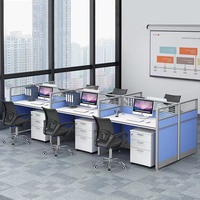 Customizable Modern Office Desk Computer Table Classic Style Wood Partition for Restaurant or Hotel New Sizes Available