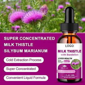 Les gouttes de chardon-Marie les plus vendues sont riches en racine de curcuma biologique et en racine de pissenlit 30ml par bouteille - Product Image 2