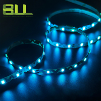 Bande lumineuse LED Zigzag Ice Blue 2835, 60 LED par mètre, 12V, pour éclairage intelligent de la maison