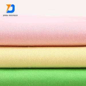 Jinda good quality and service Textiles for Factory Work Wear Uniform Wrinkle Resistant 220 gsm 100% Polyester Twill Fabric