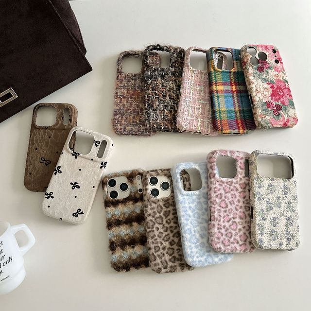 New Fashion Fall Winter Leopard Print Mobile Phone Case for iPhone 13 14 15 16 17 Pro Max 17Air Shockproof Cover Shell