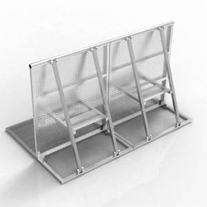 Barrière de contrôle des foules en aluminium Portable connexion de serrure d'angle panneau de clôture temporaire barrière de Concert Crash Barricade pour événement - Product Image 2