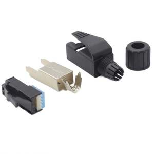 Conector Industrial de 4 Pines del Fabricante, Cable RJ45 Macho Blindado Cat 5e 8P4C, Ensamblaje de Conector con Carcasa de Acero Inoxidable a Prueba de Agua - Product Image 3
