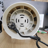10 pouces 12 pouces métal/plastique haute vitesse 250mm extracteur de fumée à faible bruit ventilateur à flux axial Portable avec tuyau de conduit Flexible de 5M