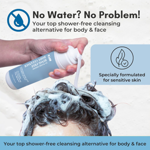 Gel de Ducha Natural de Marca Privada con Aloe, Sin Residuos, Sin Enjuague, <span class=keywords><strong>Espuma</strong></span> <span class=keywords><strong>Limpiadora</strong></span> sin Agua para Personas Mayores y Campamentos - Product Image 5