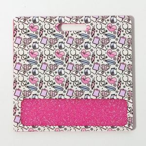 Distintivo in acrilico con glitter, accessorio per infermiere, stile americano, per decorazione. - Product Image 5