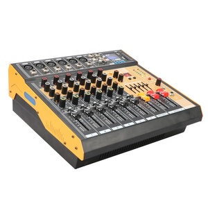 QE-6 nouveau mélangeur de puissance Audio USB 6 canaux avec égaliseur MP3/5 bandes/16 effets DSP/<span class=keywords><strong>ampli</strong></span> 250W * 2CH - Product Image 3