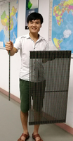 Fenêtre en verre 500x1000mm mur vidéo LED transparent écran LED géant