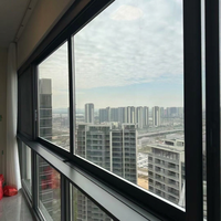 Fenêtre coulissante à triple vitrage en aluminium à rupture de pont thermique, insonorisée et économe en énergie, pour balcon résidentiel et villa, anti-vieillissement