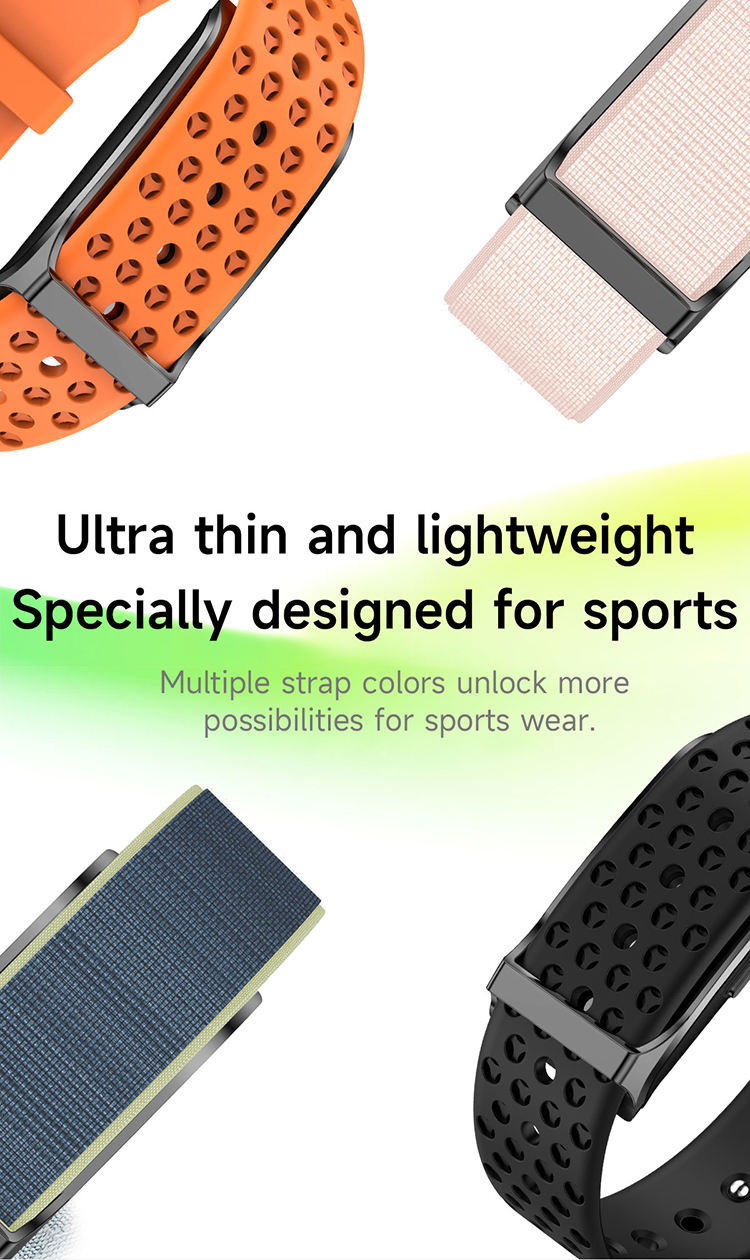 H59 Non Screen Smart Health Monitoring Bracelet 1ATM Waterproof